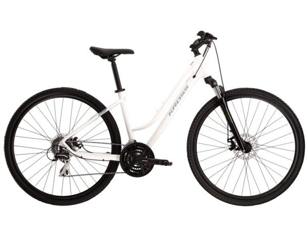Kross rower Evado 3.0 damski biało-stalowy 2022