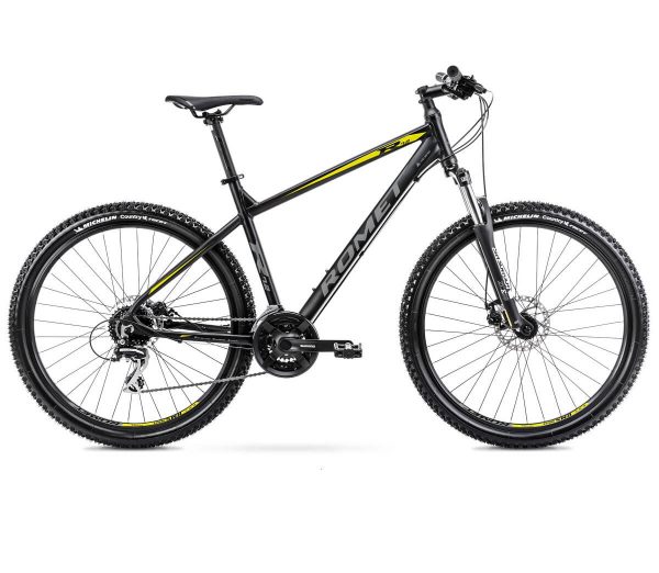Romet rower Rambler R7.2 czarno-żółty 2022