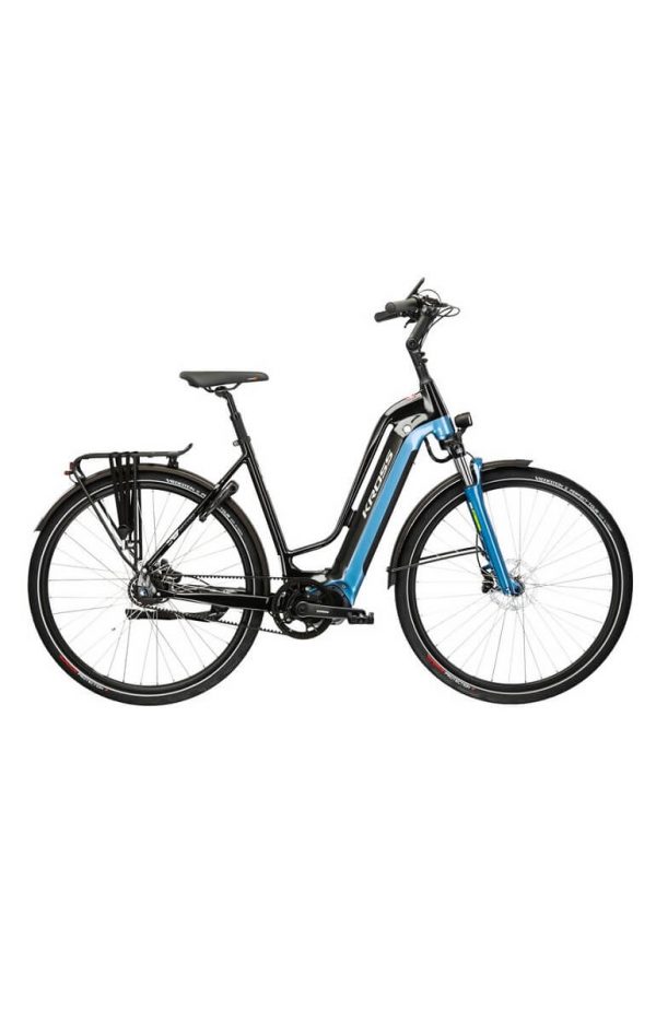Kross rower elektryczny Sentio Hybrid 7.0 damski czarno-niebieski 2023