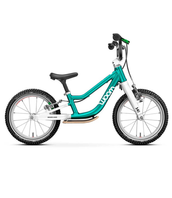 woom rowerek biegowy GO 1 Plus metallic turquoise